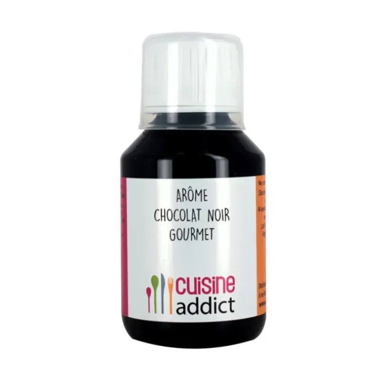Arôme Alimentaire Chocolat Noir Gourmet 115 ml Cuisineaddict