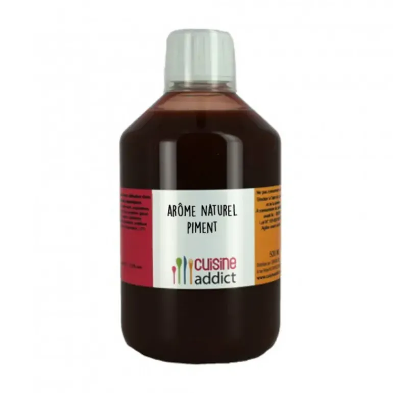 Arôme Alimentaire Naturel Piment 500ml Cuisineaddict