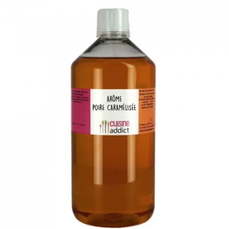 Arôme alimentaire Poire caramélisée 1L Cuisineaddict