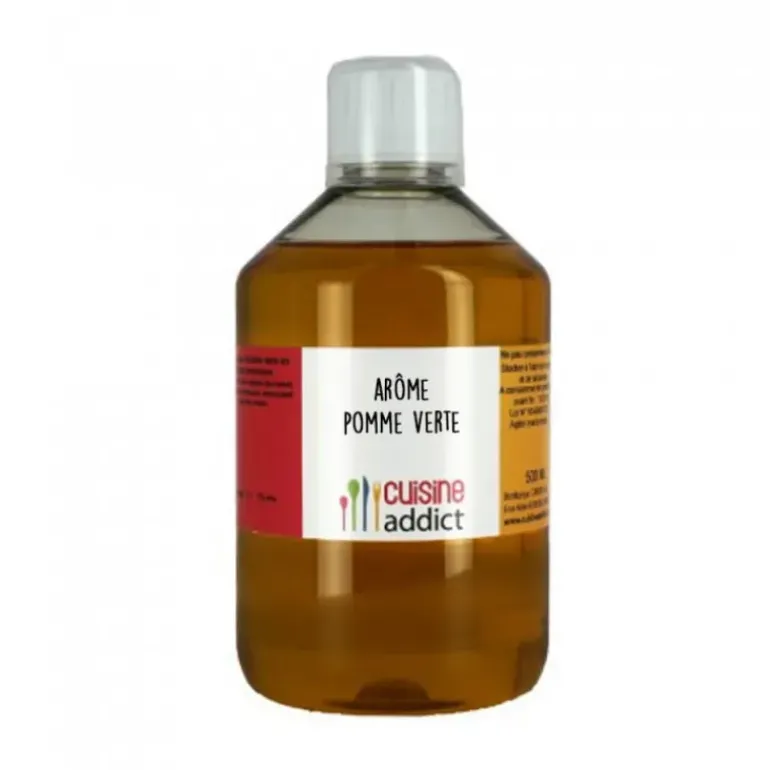 Arôme Alimentaire Pomme Verte 500ml Cuisineaddict