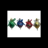 Assortiment Décors Bûche Boule de Noël avec Ruban (x50)