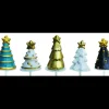 Assortiment Décors Bûche Sapin Or (x50)