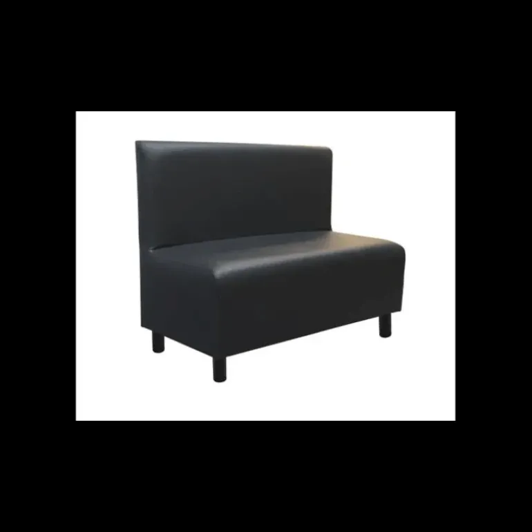 Banquette en Simili Cuir Noir Lisbonne 2imahl