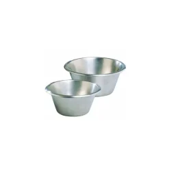 Bassine Pâtissière Ø 24 cm fond plat inox