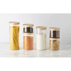 Bocal en Verre 1,75 L avec Couvercle Bambou Stor'eat Mastrad