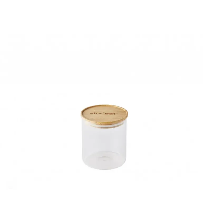 Bocal en Verre 850 ml avec Couvercle Bambou Stor'eat Mastrad