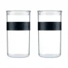 Bocal Plastique 2 L avec Couvercle (x2) PRESSO Bodum