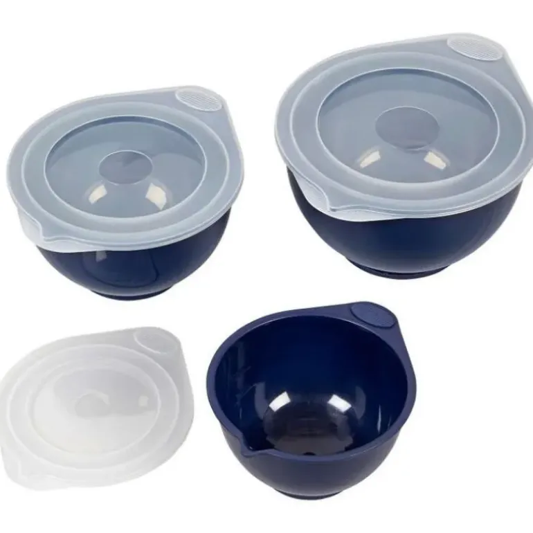 Bol Plastique avec Couvercle 0,95 L / 1,89 L / 2,84 L (x3) Wilton