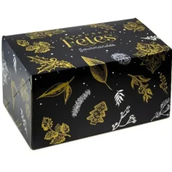 Boîte à Bûche 20x11cm Noël Féerique (x25)