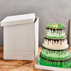 Boîte à Gâteau Carré 37x37cm H.45cm (x1) Funcakes
