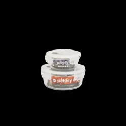 Boîte de Conservation en Verre Rond 400 ml Pebbly