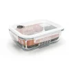 Boîte de Conservation en Verre Rectangle 1 L Pebbly