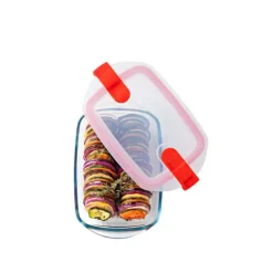 Boîte de Conservation en Verre Rectangulaire 17 x 10 cm 0,4 L Cook & Heat Pyrex