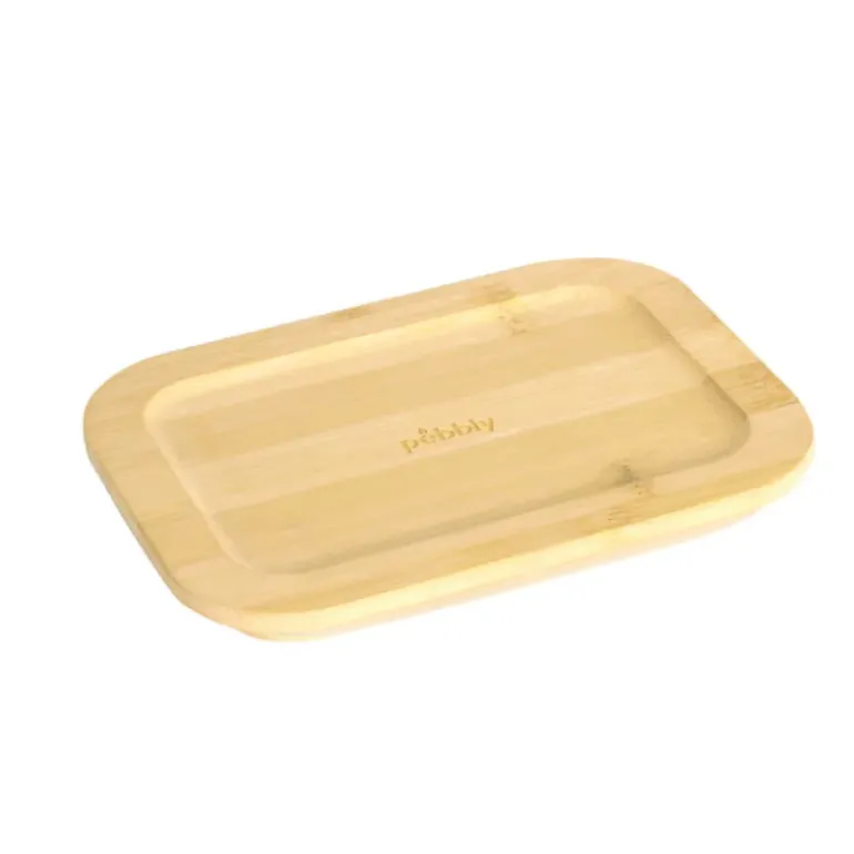 Boîte de Conservation en Verre et Bambou Rectangle 640 ml Pebbly