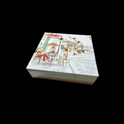 Boîte pâtissière Balade Gourmande - 26 x H 5 cm - (x50)
