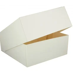 Boîte pâtissière blanche - 18 x H 5 cm - (x50)