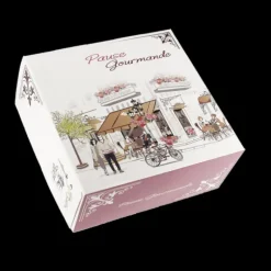 Boîte pâtissière Pause Gourmande - 16 x H 8 cm - (x50)
