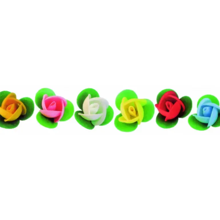 Boutons de roses azyme assortis Ø3,3 cm (x50) Mallard Ferrière