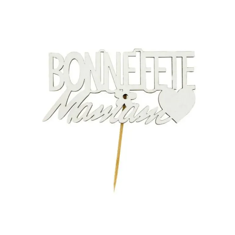 Cake Topper Bonne Fête Maman sur Pic (x30) Patisdécor