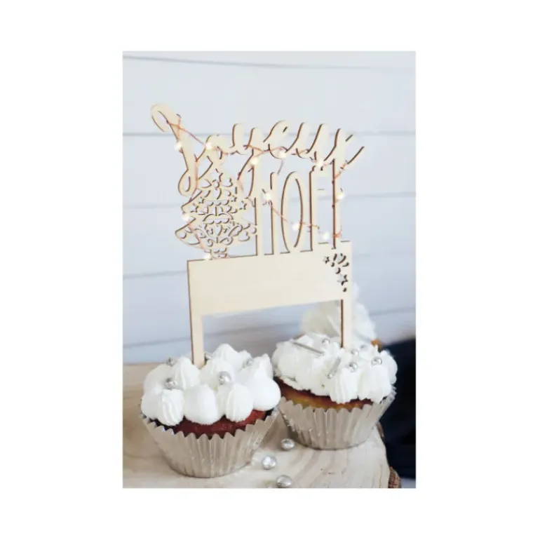 Cake Topper Joyeux Noël Led ScrapCooking
