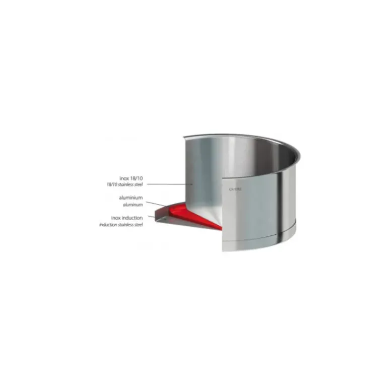 Casserole Ø 12 cm Strate Amovible Inox Cristel