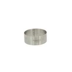 Cercle à Entremets Perforé Ø 5,5 cm x H 3,5 cm de L'école Valrhona De Buyer