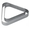 Cercle à Entremets Triangle Inox Micro-perforé 22 x 20 cm x H 3,5 cm Pavoni
