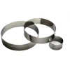 Cercle à Mousse Inox 18 cm x H 4,5 cm Gobel