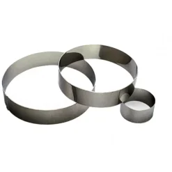 Cercle à Mousse Inox 28 cm x H 4,5 cm Gobel