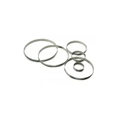 Cercle à Tarte Inox Ø14 cm H.2 cm Bords Roulés Gobel