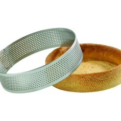 Cercle à Tarte Inox Perforé Ø8 cm H.2 cm