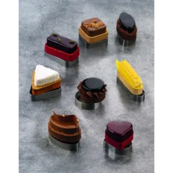 Cercle à Tarte Inox Triangle 7,5 x 6,5 cm x H 2 cm Pavoni