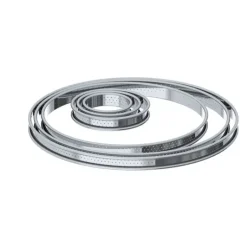 Cercle à Tarte perforé Ø 10 cm en Inox par De Buyer