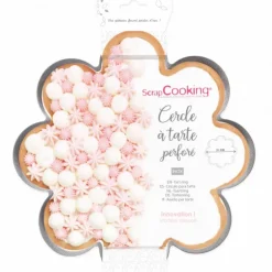 Cercle à Tarte Perforé Marguerite Ø 30 cm Inox ScrapCooking