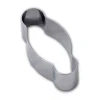 Cercle Inox Coquille de Noël 15 x 7 cm x H 4,5 cm Gobel