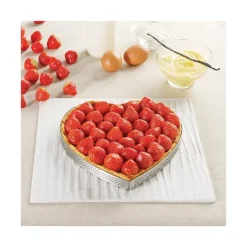 Cercle perforé forme coeur ø 21 cm de L'école Valrhona par De Buyer