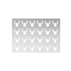 Chablon Silicone Renne 4 x 4 x H 0,2 cm (x24) Silikomart