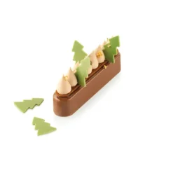 Chablon Silicone Sapin 3,5 x 2,5 x H 0,2 cm (x36) Silikomart