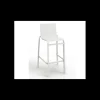 Chaise Haute Blanc Glacier et Toile Blanche Sunset Grosfillex