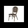 Chaise Imitation Rotin Moka et Bois Lyrose