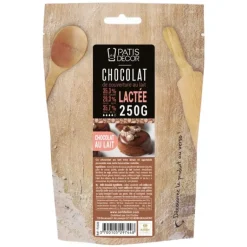 Chocolat de Couverture Au Lait Lactée 35% 250 g Patisdécor