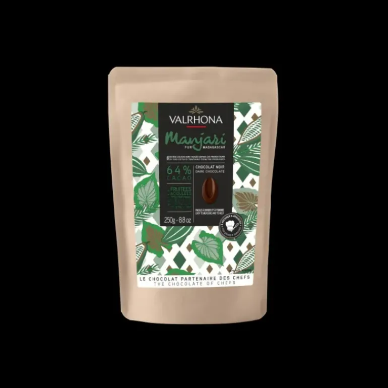 Chocolat de Couverture Noir Manjari 64% 250g Valrhona