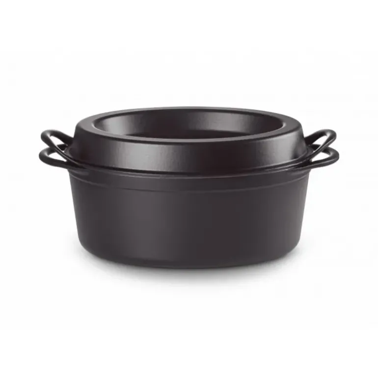 Cocotte Doufeu Ovale en Fonte 32 cm Noir Mat Le Creuset