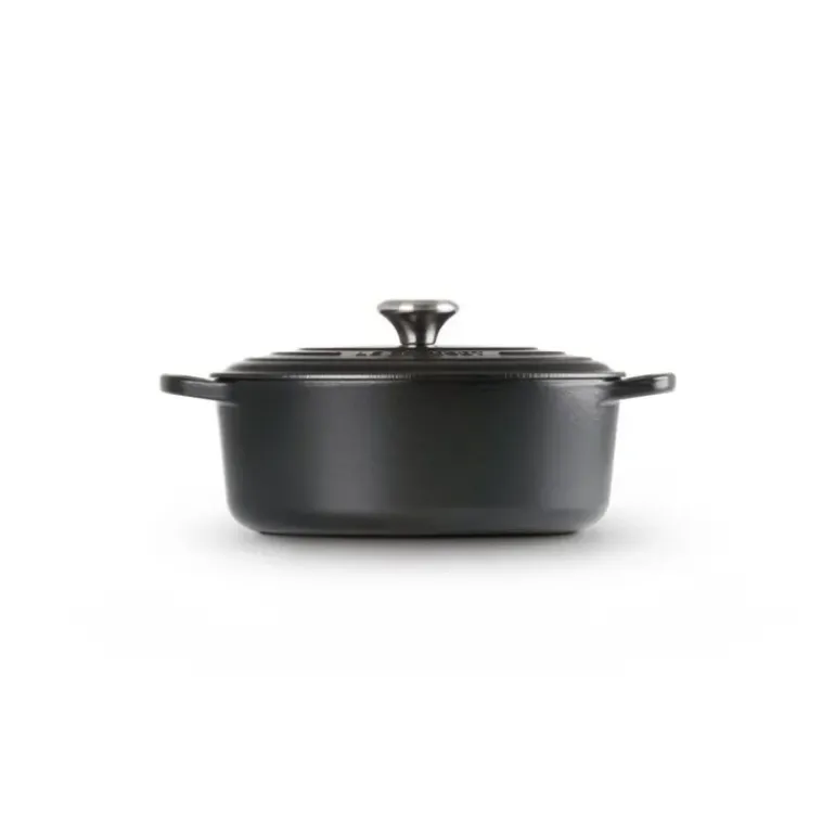 Cocotte en fonte Ovale 29 cm Noir mat Le Creuset Signature
