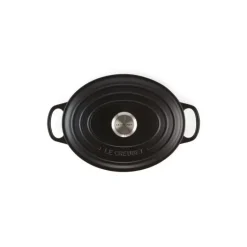 Cocotte en fonte Ovale 29 cm Noir mat Le Creuset Signature