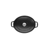 Cocotte en Fonte Ovale 27 cm Noir Mat Chasseur