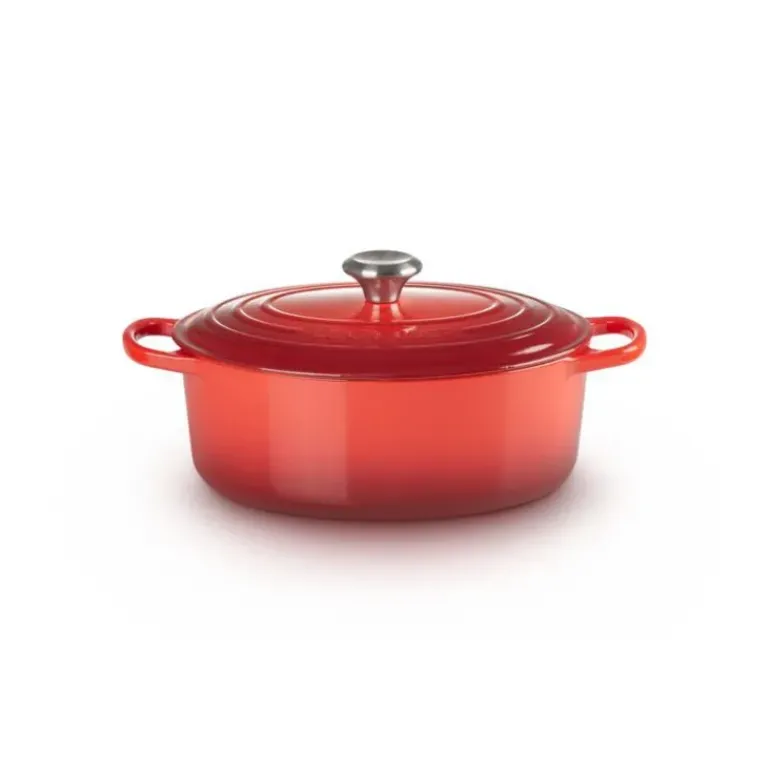 Cocotte en fonte Ovale 40 cm Cerise Le Creuset Signature