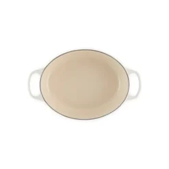 Cocotte en fonte Ovale 31 cm Meringue Signature Le Creuset