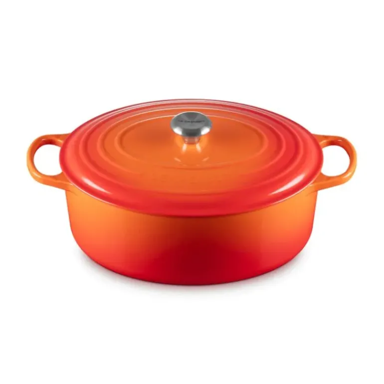 Cocotte en fonte Ovale 35 cm Volcanique Le Creuset Signature