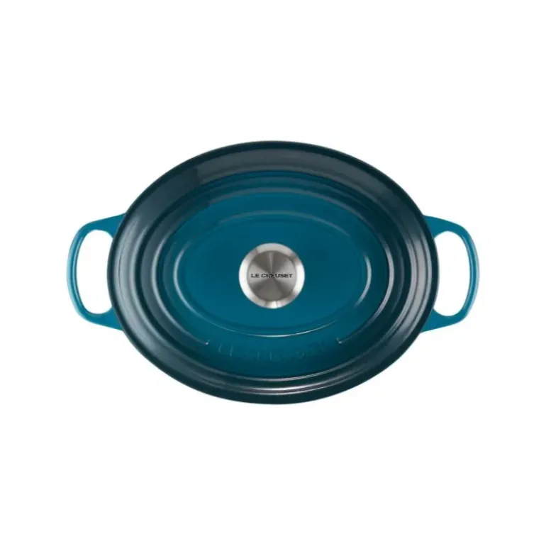 Cocotte en fonte Ovale 31 cm Deep Teal Le Creuset Signature